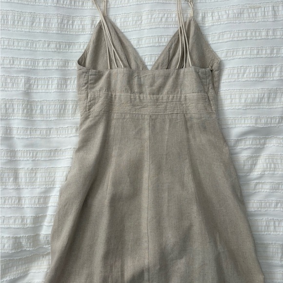 Zara Natural Linen Dress - Picture 5 of 5
